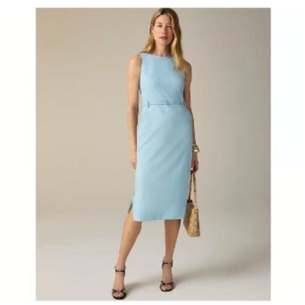 J Crew Simone Dress In Italian Stretch Merino Wool Blend Ci867 Size 00 Petite